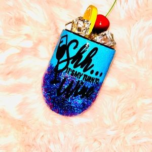 glitter wine tumbler